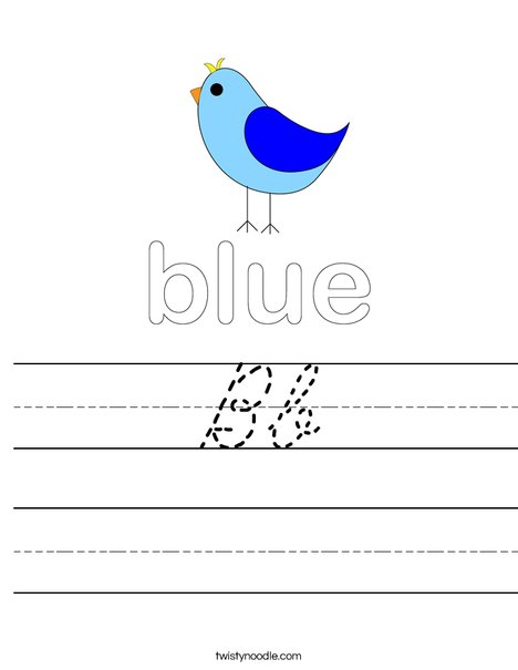 Blue Bird Worksheet