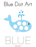 Blue Dot Art Coloring Page