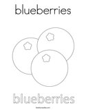 blueberries Coloring Page