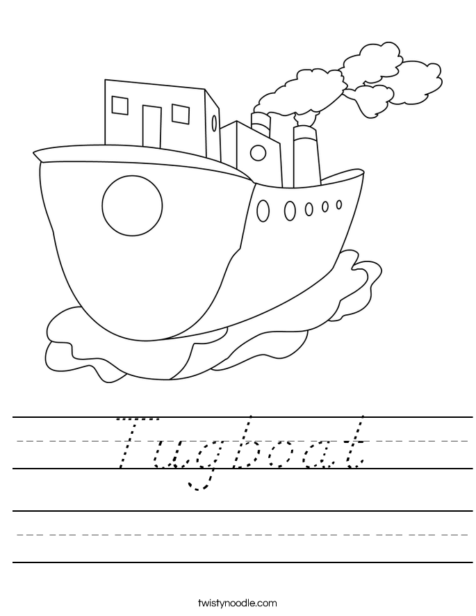 Tugboat Worksheet