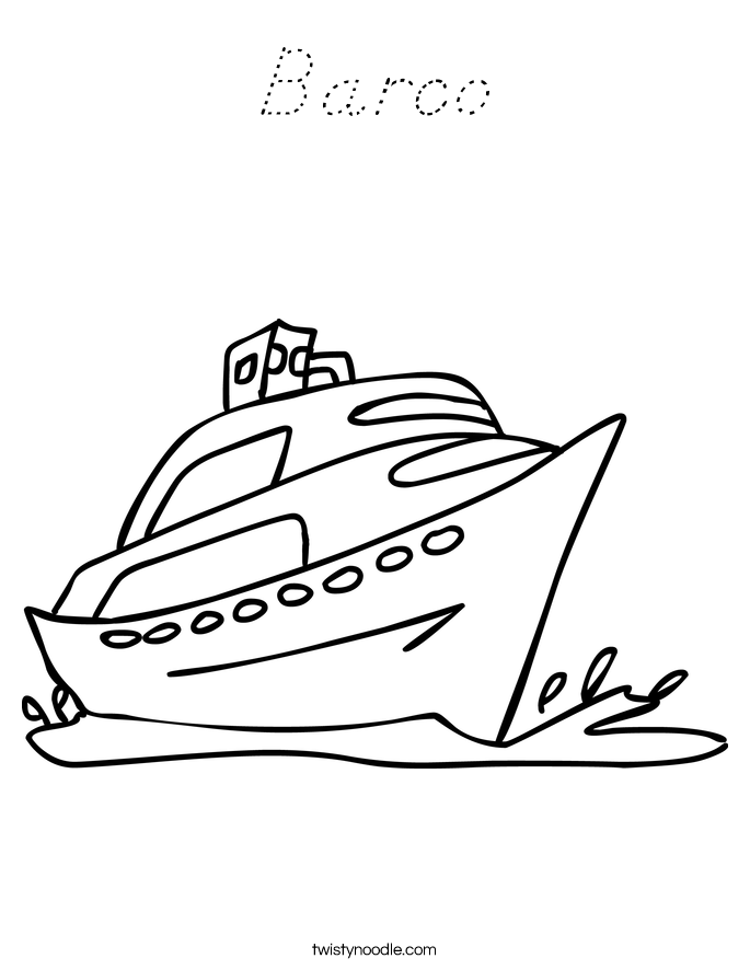 Barco Coloring Page