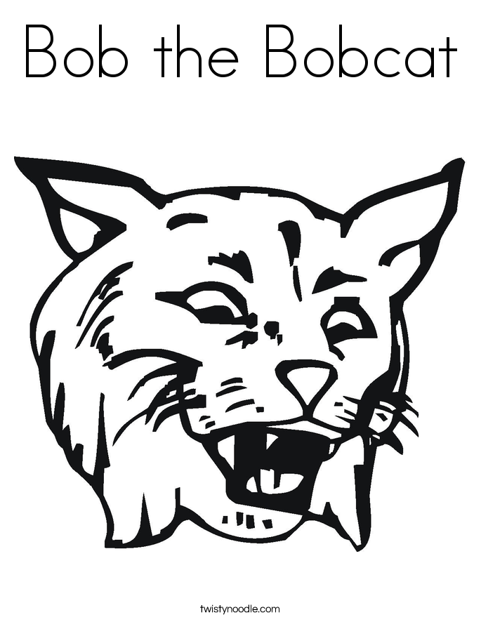Bob the Bobcat Coloring Page