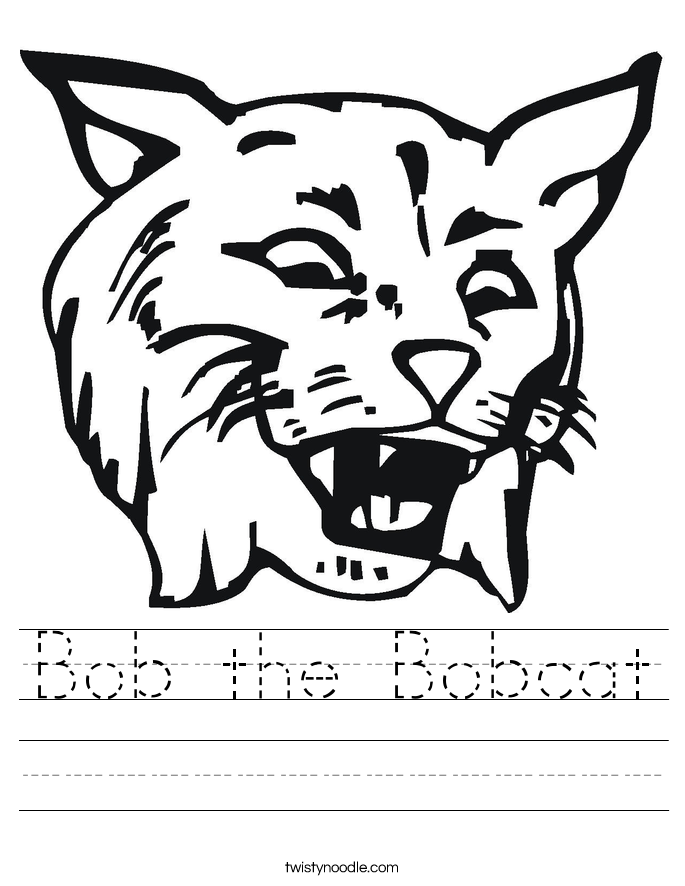 Bob the Bobcat Worksheet