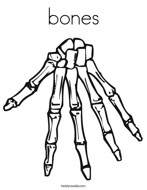 bones Coloring Page - Twisty Noodle bones Coloring Page - Twisty Noodle