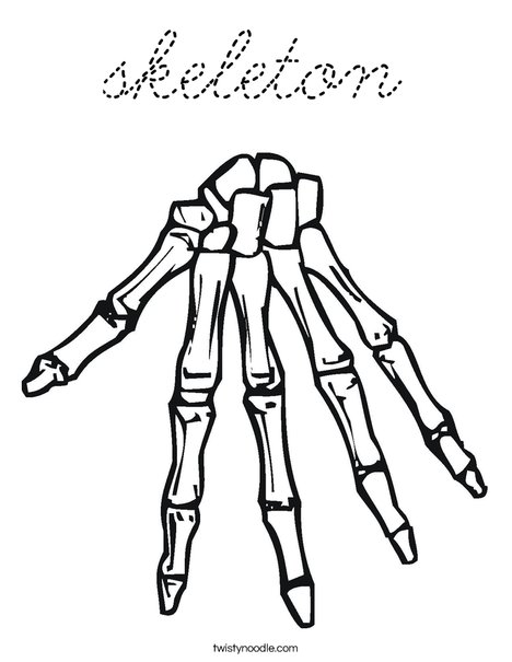 Bones Coloring Page
