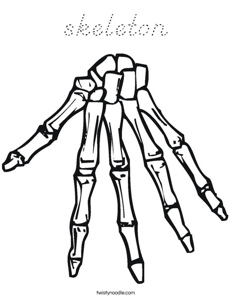 Bones Coloring Page