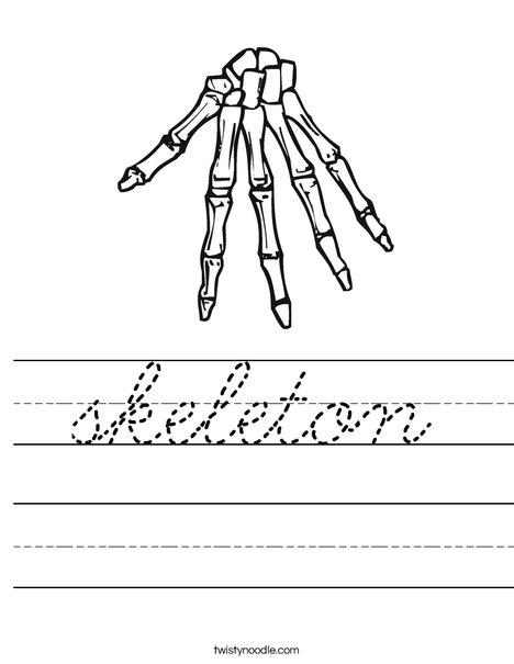 Bones Worksheet