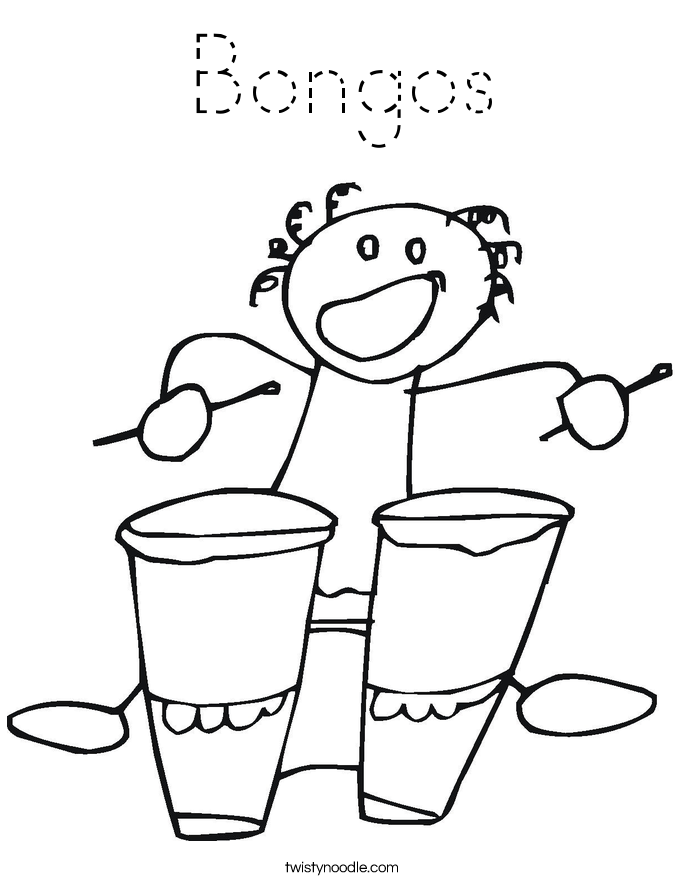 Bongos Coloring Page