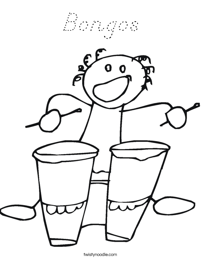 Bongos Coloring Page