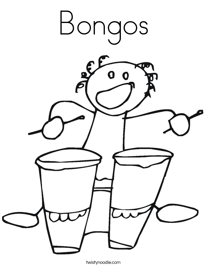 Bongos Coloring Page