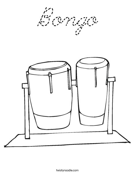 Bongos Coloring Page