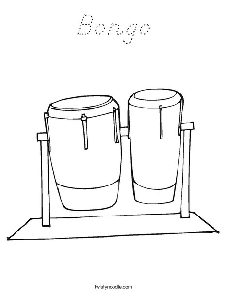 Bongos Coloring Page
