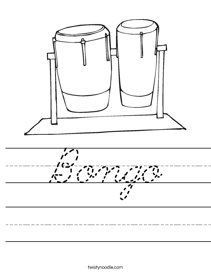 Bongo Worksheet