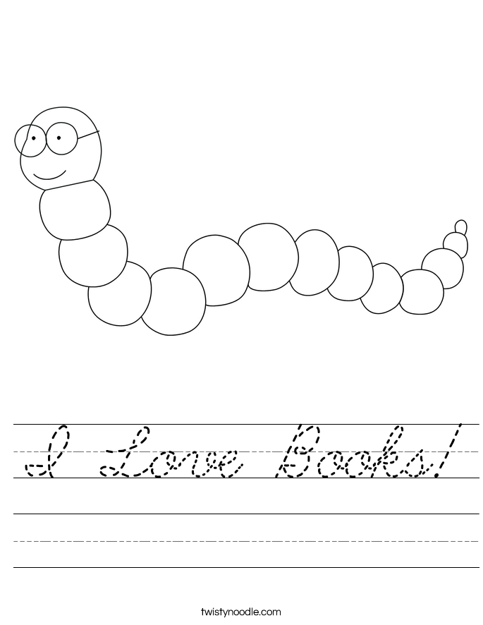 I Love Books! Worksheet