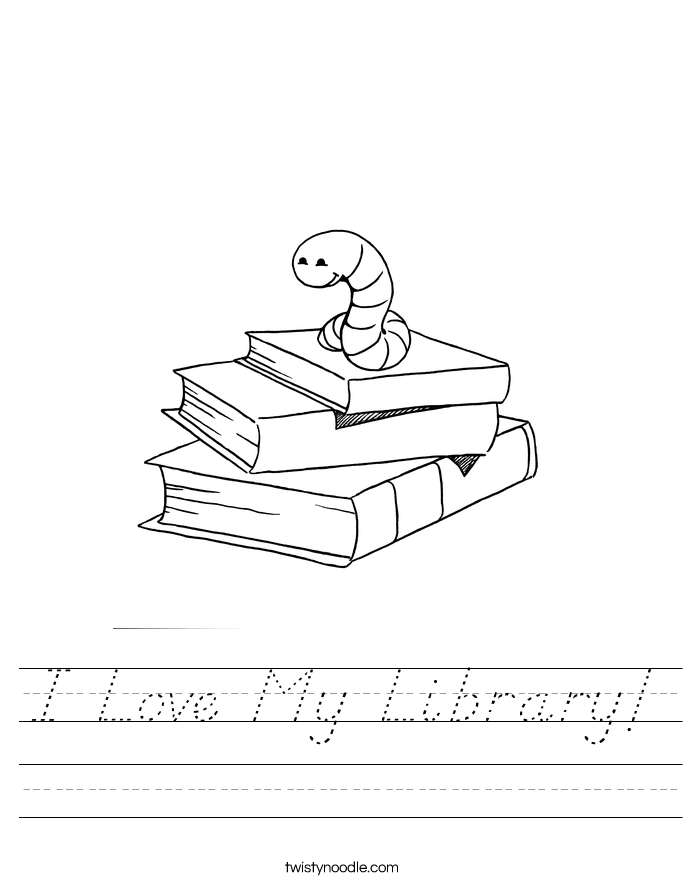 I Love My Library! Worksheet