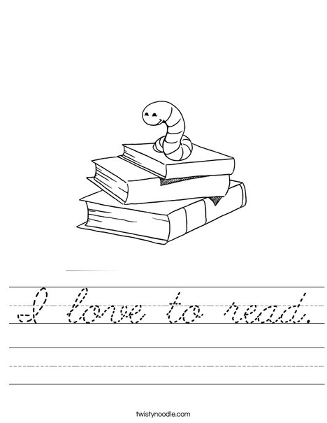 Book Worm Worksheet