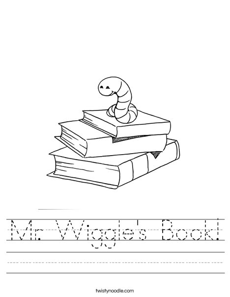 Mr Wiggle S Book Worksheet Twisty Noodle