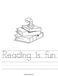 Reading is fun Worksheet