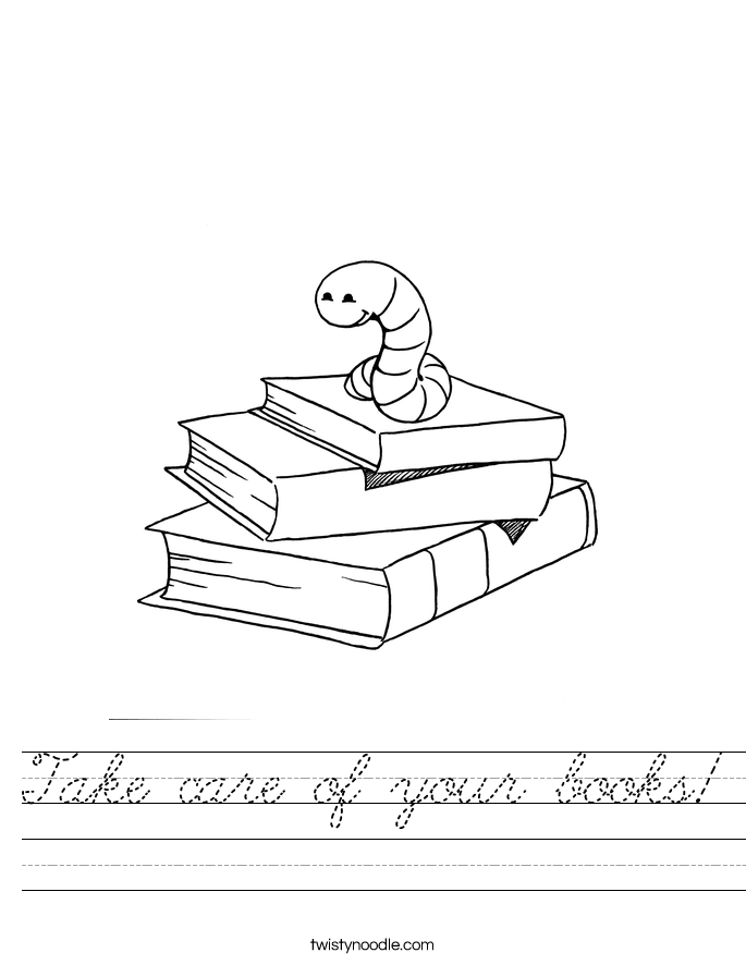 Take care of your books! Worksheet