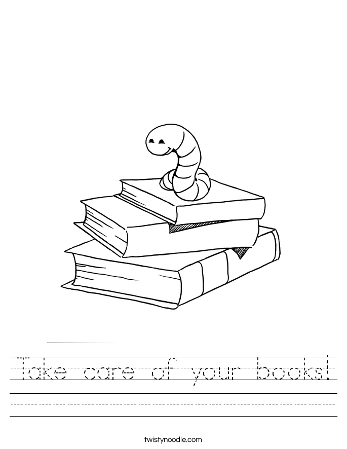 Take care of your books! Worksheet