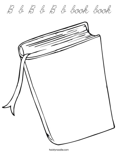 Book Coloring Page