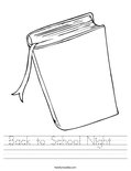 Back to School Night   Worksheet