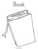 Book Coloring Page