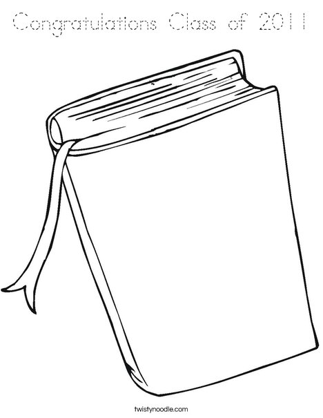 Book Coloring Page