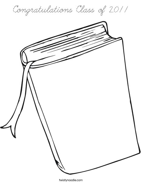 Book Coloring Page