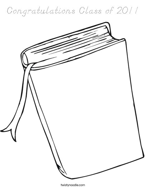 Book Coloring Page
