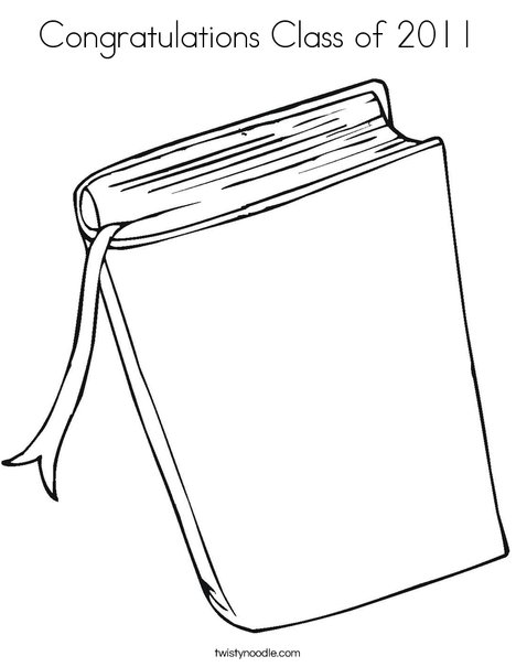 Book Coloring Page