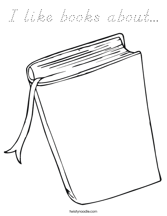 I like books about... Coloring Page