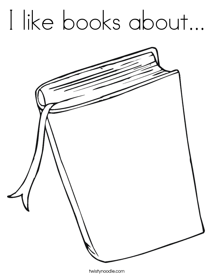 I like books about... Coloring Page