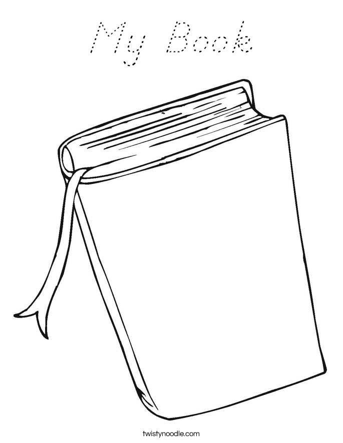 My Book Coloring Page