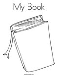My Book Coloring Page