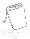 My favorite book is . . . Worksheet