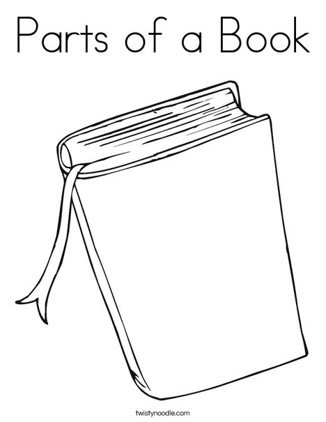 Book Coloring Page