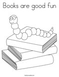 Books are good funColoring Page