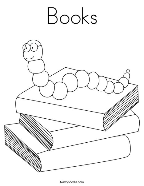 Books! Coloring Page