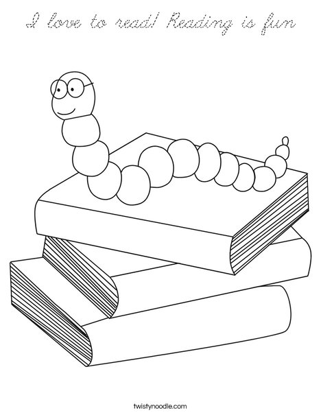 Books! Coloring Page