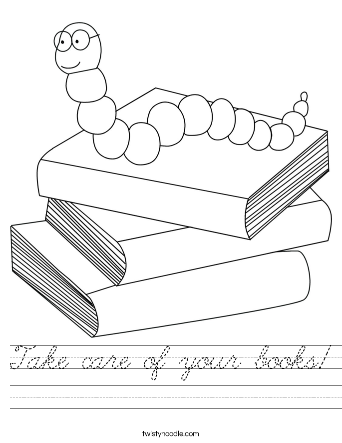 Take care of your books! Worksheet