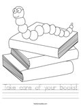 Take care of your books! Worksheet