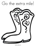 Go the extra mile! Coloring Page