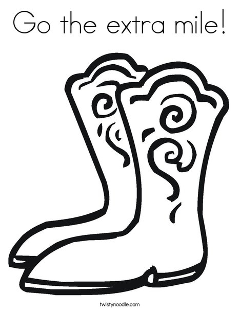 Boots Coloring Page