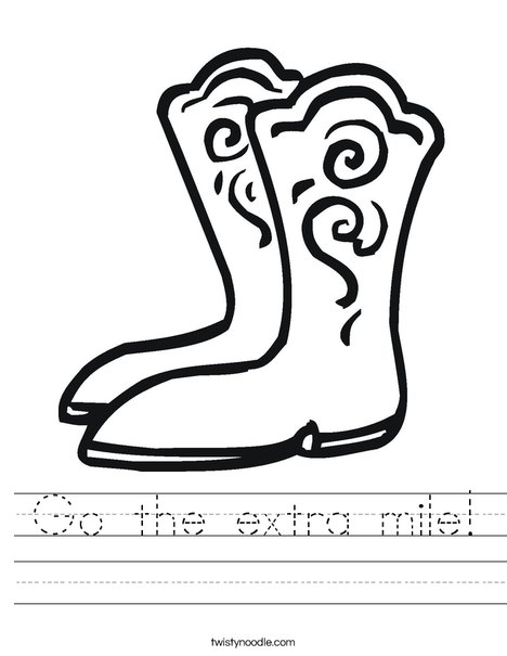 Boots Worksheet