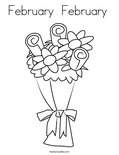 February  February  Coloring Page