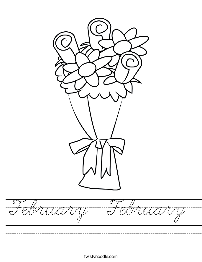 February  February  Worksheet