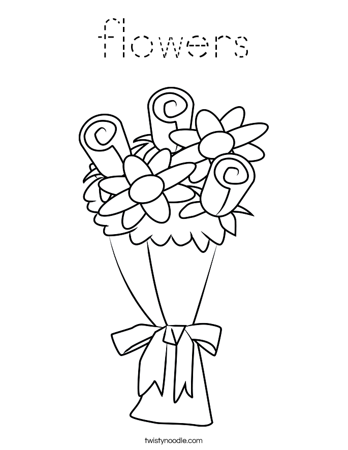 flowers Coloring Page