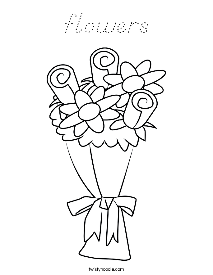 flowers Coloring Page