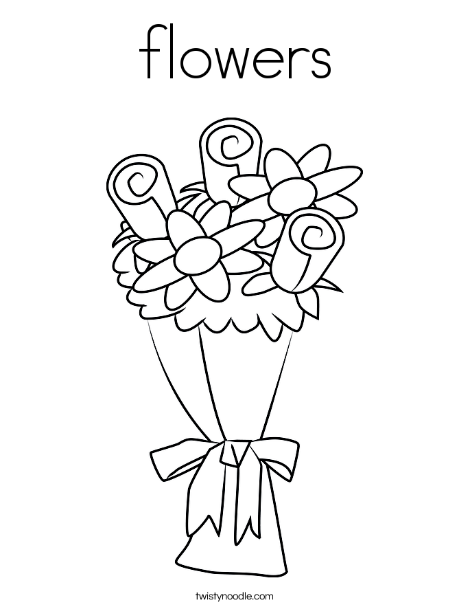 flowers Coloring Page